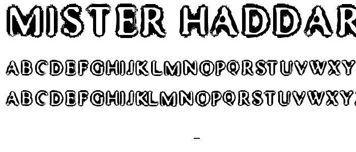 Mister Haddaris font